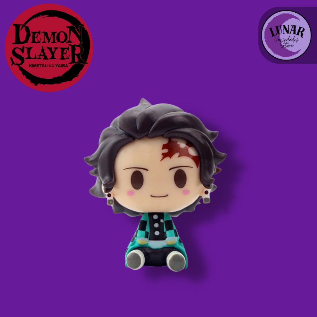 Mini figure/Action Figure Demon Slayers - Kit c/4 — imagem 2 de 2