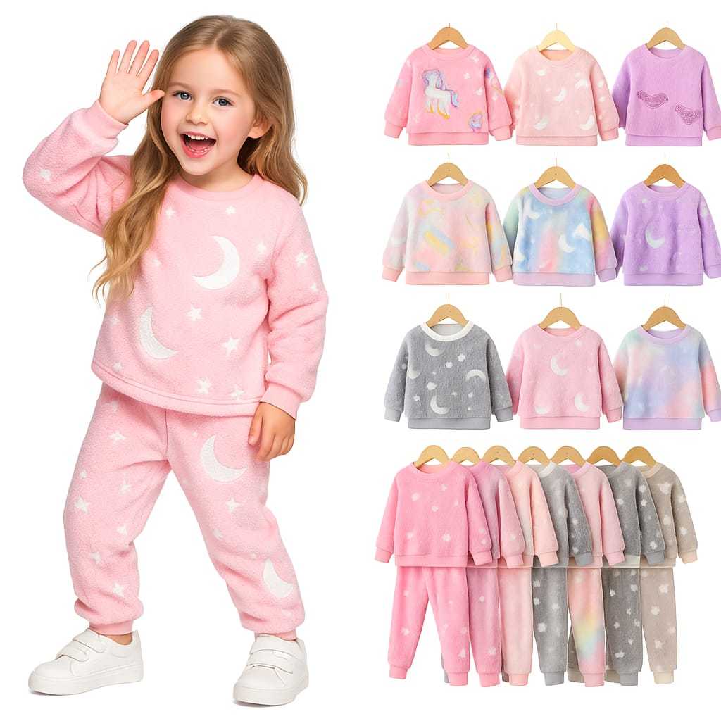 Pijama Quentinho Flanelado | Conjunto Calça e Blusa Conjunto Infantil