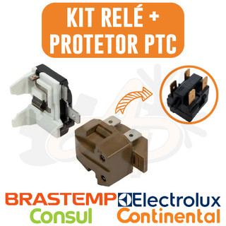 Relé E Protetor Térmico Ptc Universal P/ Geladeira / refrigerador Consul