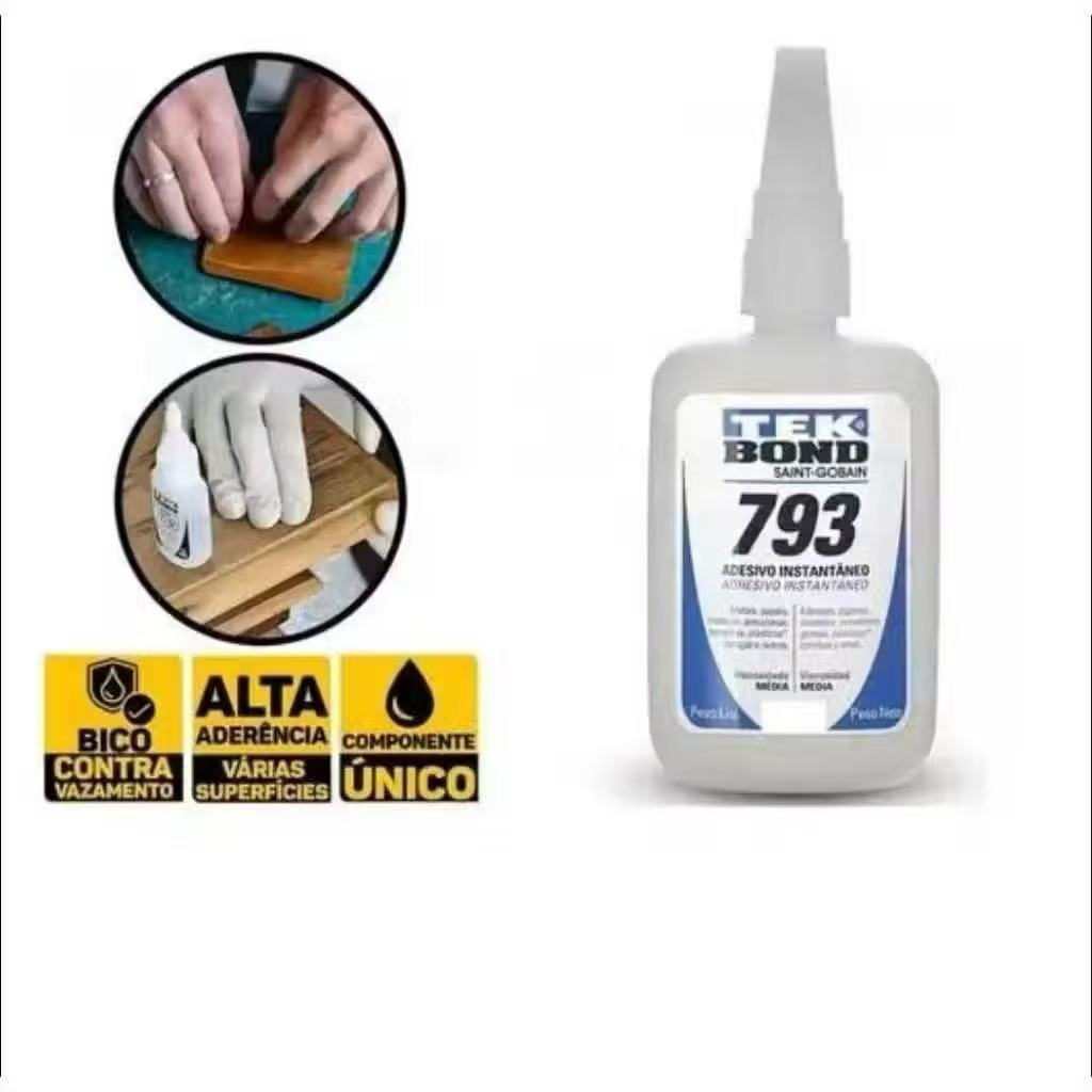 ola Instantânea Tek Bond 793 20g Super Bond Top Qualidade - Transparente