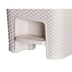 Lixeira com Pedal 10 Litros Creme Linea — imagem 2 de 2