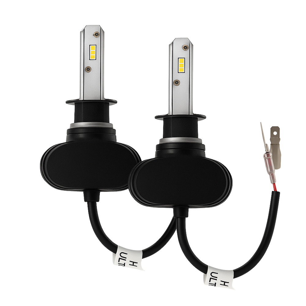 Par Lâmpadas Ultra LED Branco Frio Farol Milha R1 H3 em Oferta na Shopee