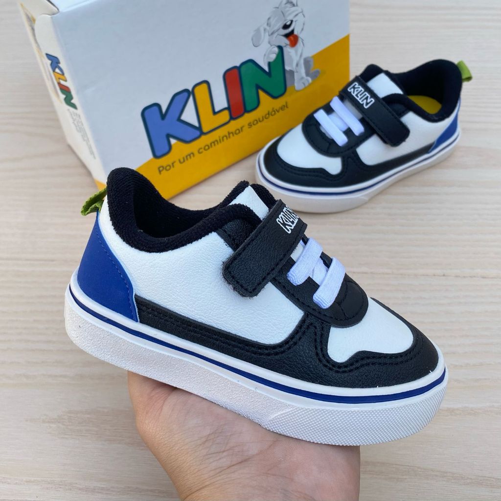 Tênis Infantil Menino Klin FreeStyle Infantil Confortável Anatômico Casual Estilo