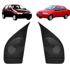 PAR ACABAMENTO INTERNO RETROVISOR Siena Palio 1996 1997 1998 1999 2000 2001 2002 2003 2004 2005 4 PORTAS SEM FURO