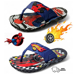 KIT 2 Pares Chinelo Infantil  de Dedo Tratorado Masculino Menino Confortável  Antiderrapante em Oferta na Shopee