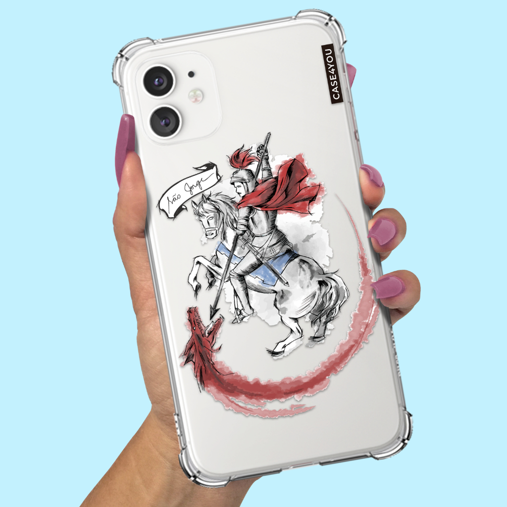 Capa Capinha para Samsung Galaxy A01 A02 A03 A03s A03 Core A04 A04s A04e A05 A05s A06 A07 Personalizada Meu São Jorge