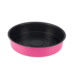 Assadeira Redonda Alta Antiaderente 4L Rosa Nacional