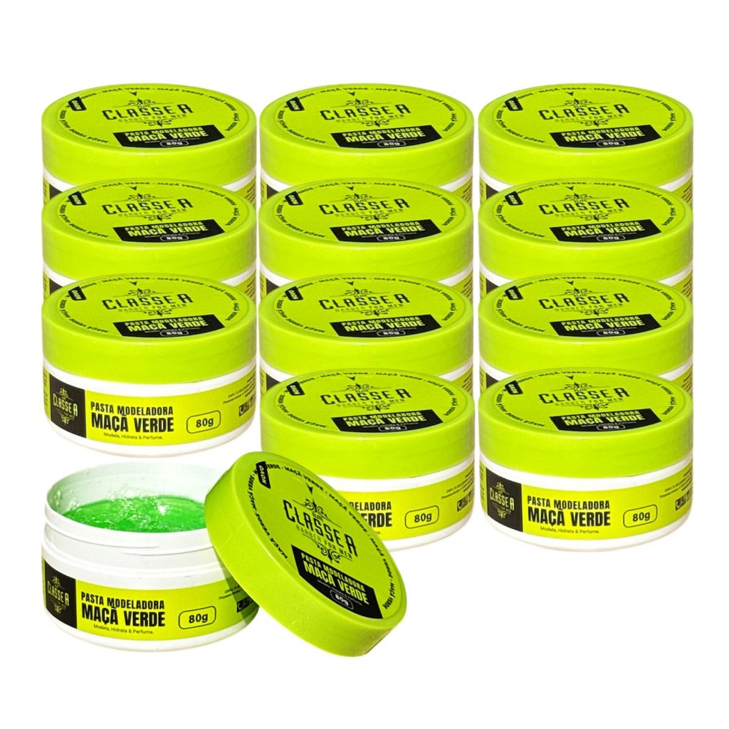 10 Pasta Modeladora Classe A® Maçã Verde 80g Lançamento - Modela, Hidrata e Perfuma Suavemente em Oferta na Shopee