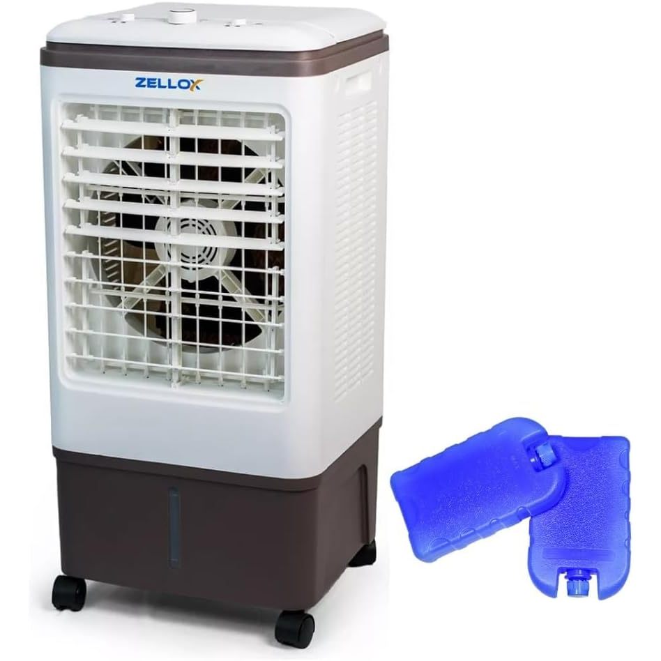 Imagem Climatizador de Ar Portátil Umidificador 20 Litros 4 Funções 80w Zellox