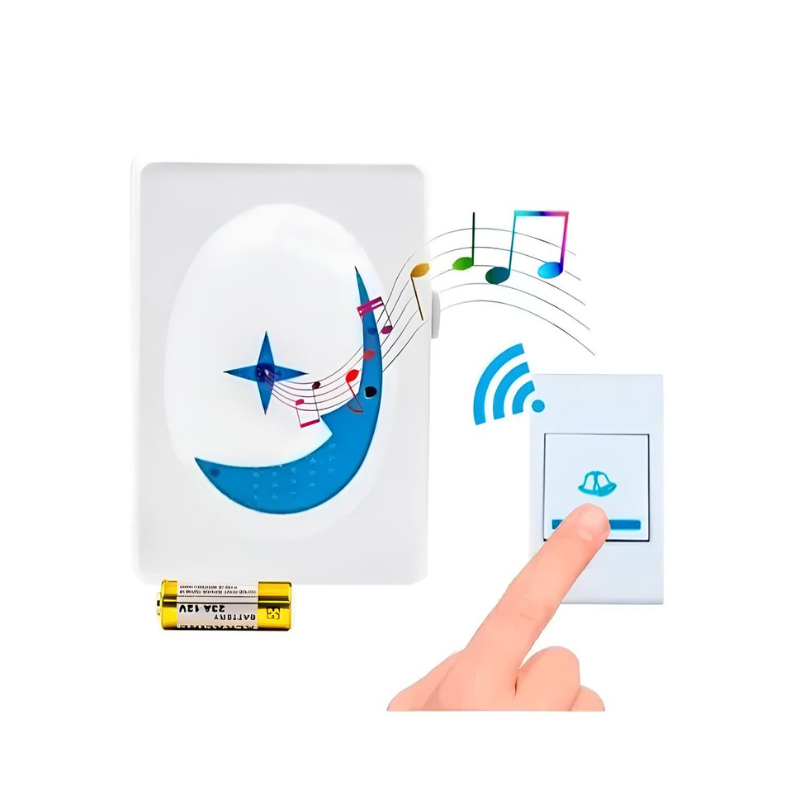 Campainha Interfone Sem Fio A Prova D'água 100m Residencial Comercial em Oferta na Shopee