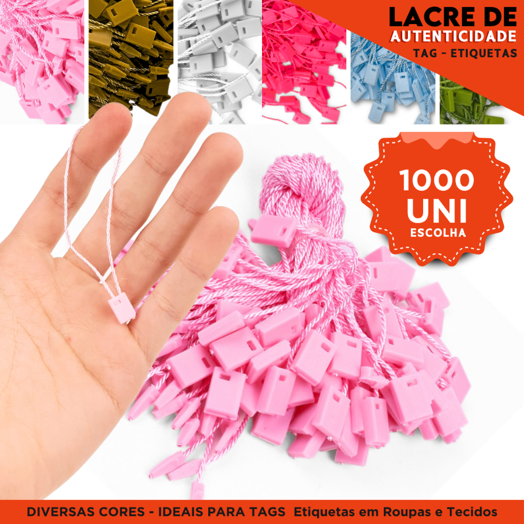 Lacre de Autenticidade 1000 Unidades – Ideal para Roupas, Tags e Brindes - MN em Oferta na Shopee