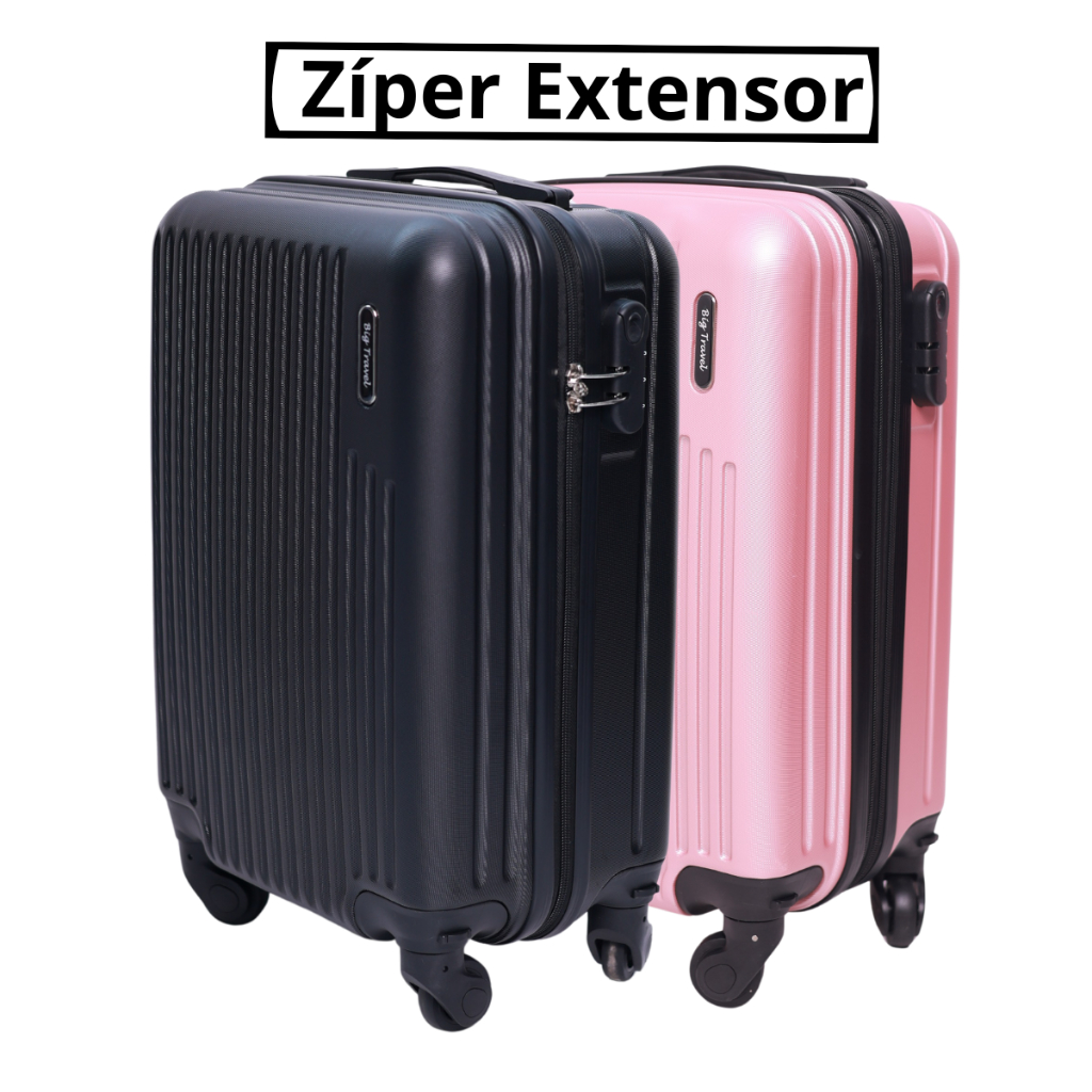 Kit 2 Mala Viagem Avião 10Kg Giratória Bagagem Extensor Bordo Mao Férias Premium