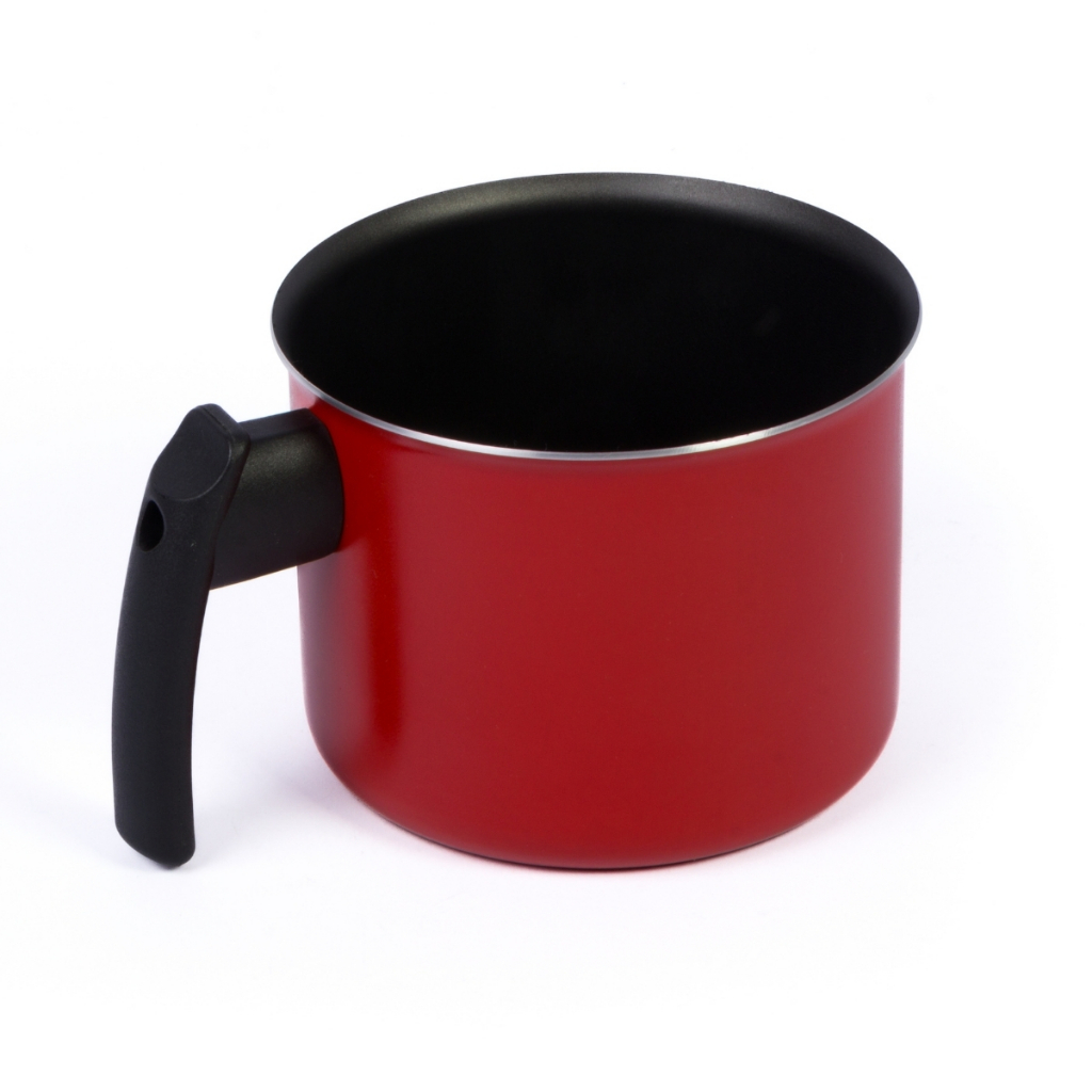Fervedor Leiteira Antiaderente 14cm Vermelho 1,7 Litros