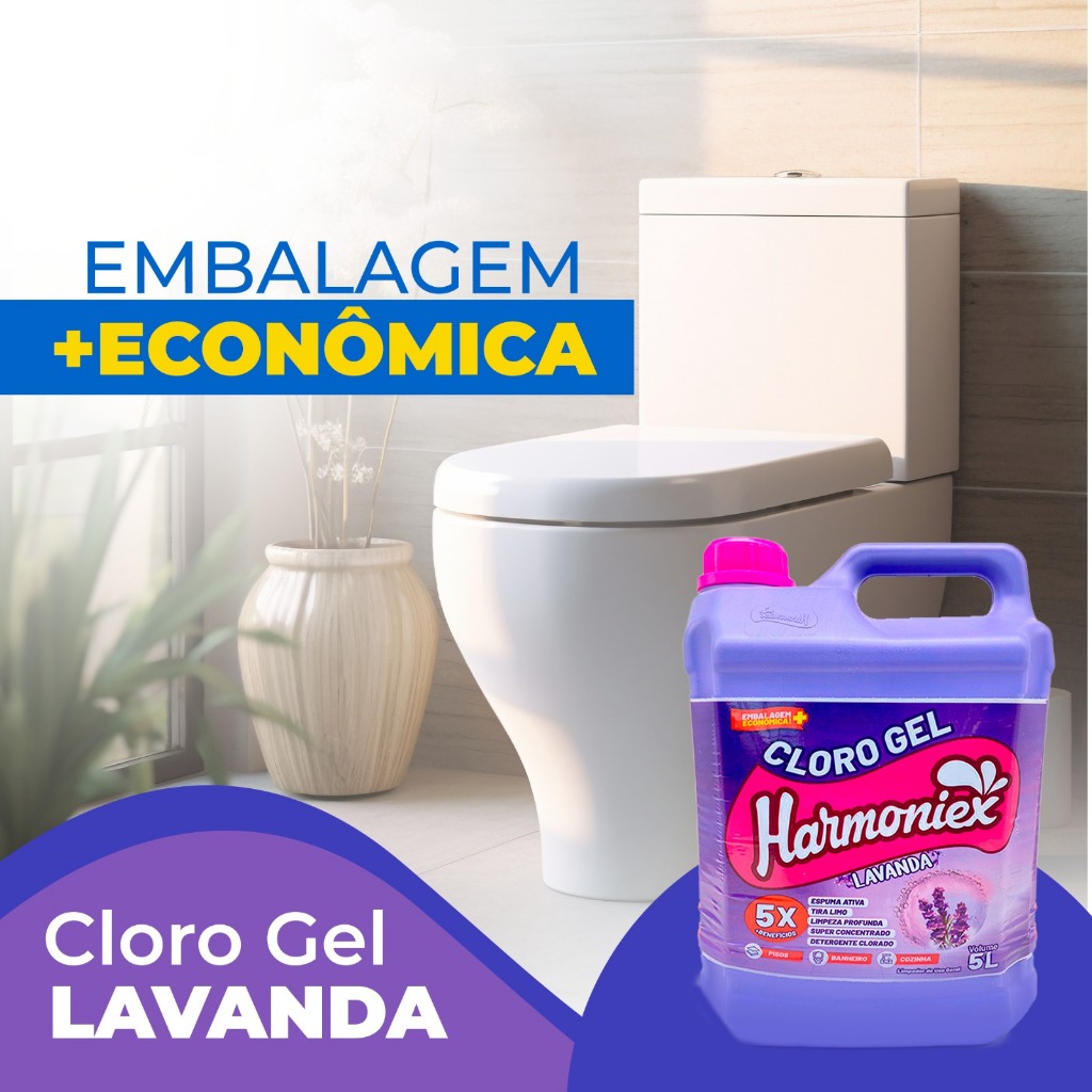 Cloro Gel Tira Limo Lavanda 5l Harmoniex