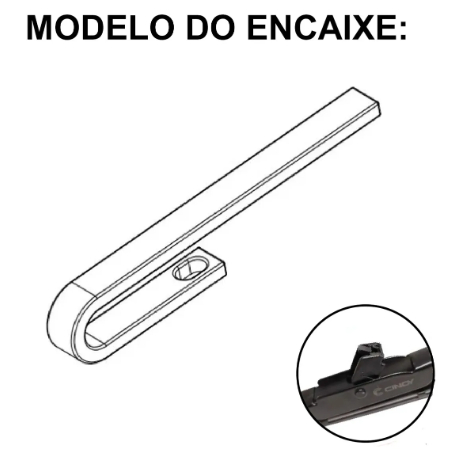 Kit Palheta Limpador Parabrisa Etios Toyota YN-PS0026T Cinoy Paleta Dianteira — imagem 2 de 2