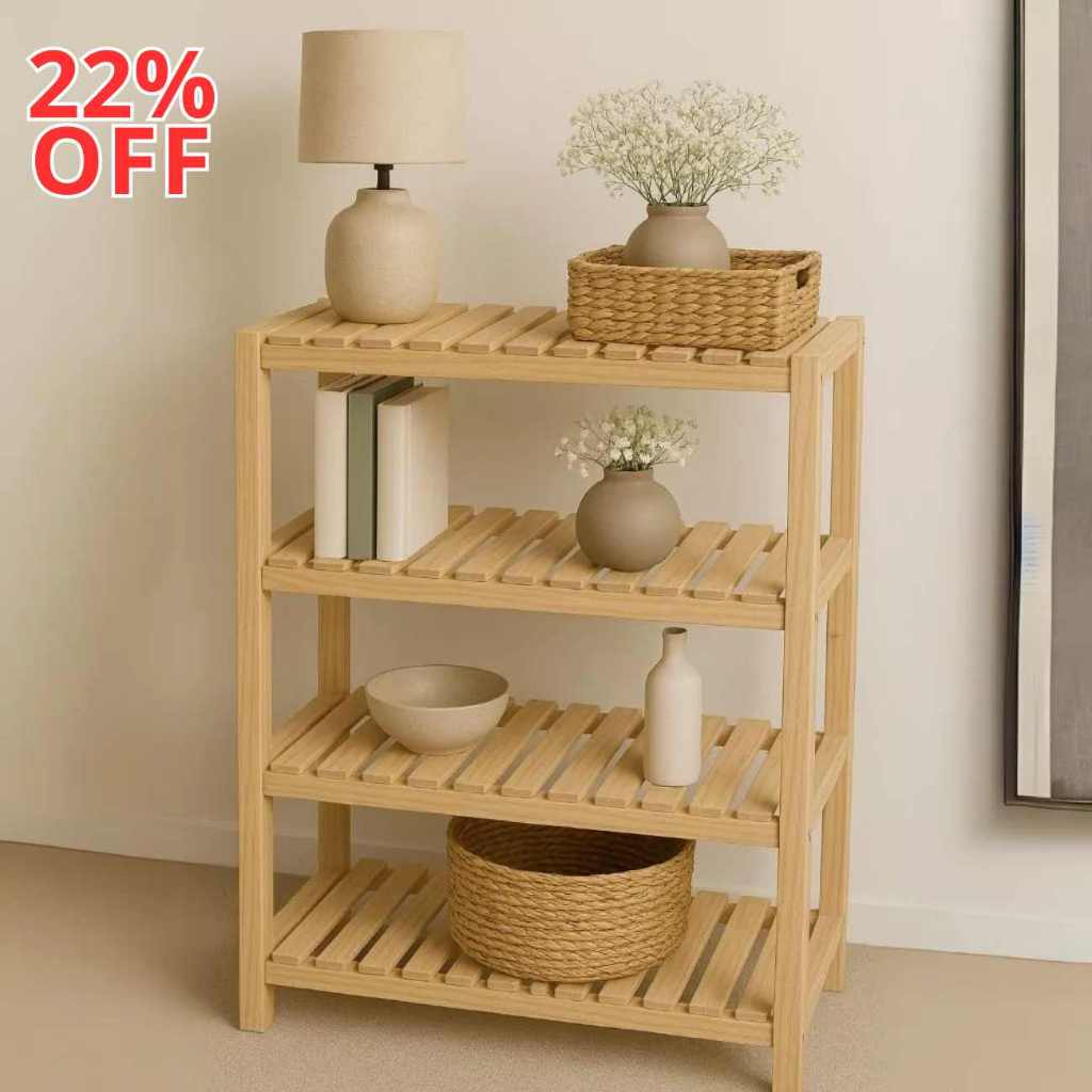 Estante Rustica Resistente Feita em Madeira Sala Quarto 100x70cm em Oferta na Shopee