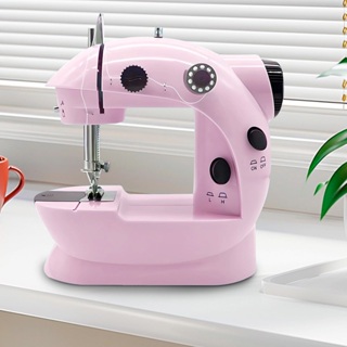 Mini Maquina de Custura Portatil Com Pedal minimaquina de Costura com Fonte de Alimentação Bivolt em Oferta na Shopee