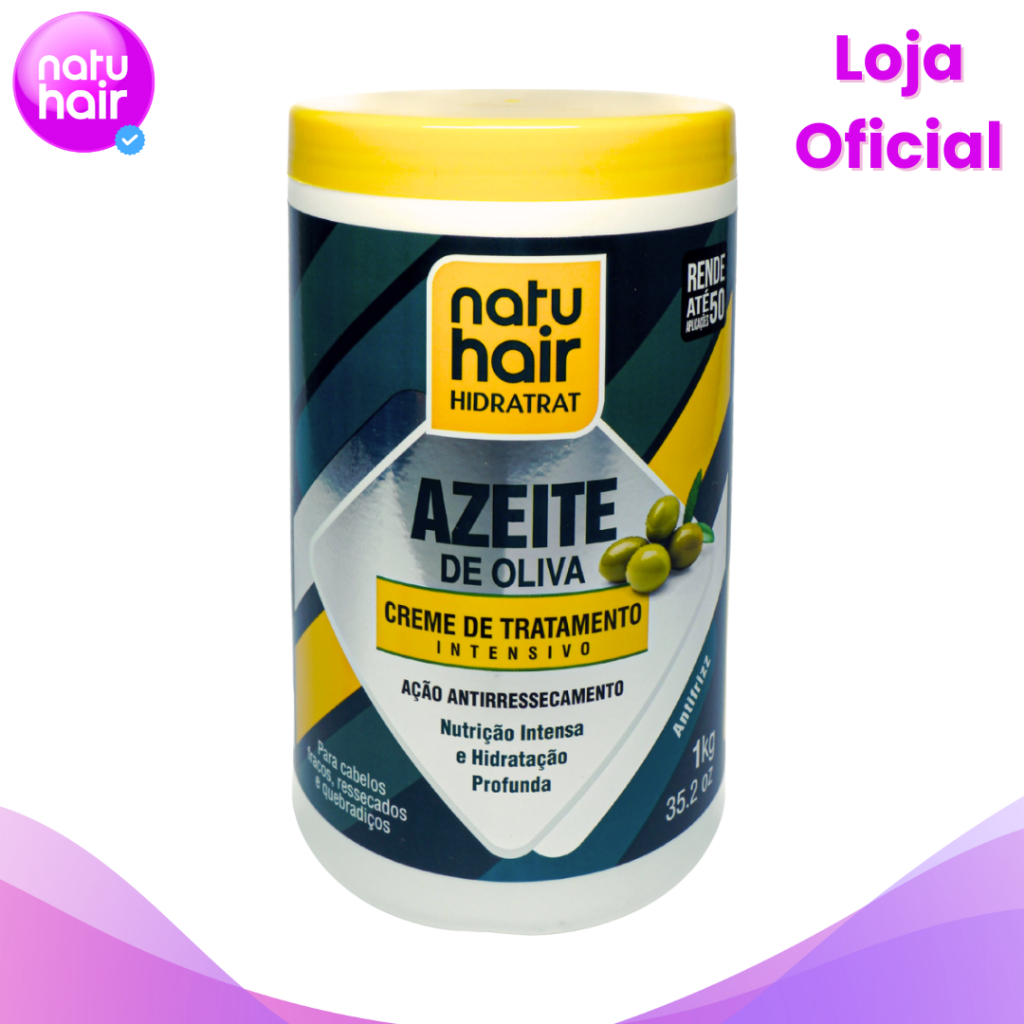 Creme De Tratamento Intensivo Natuhair Hidratrat Azeite De Oliva 1KG