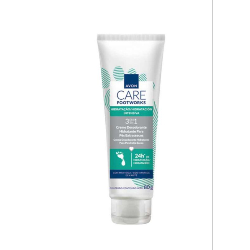 Creme de hidratação profunda para os pés Avon 80g em Oferta na Shopee