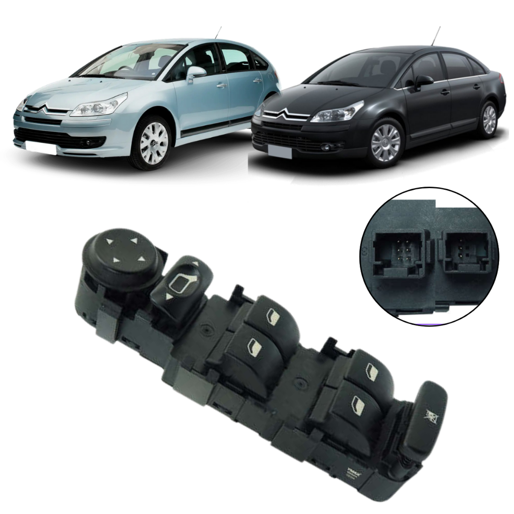 Botão De Vidro Elétrico Citroen C4 Pallas Hatch 2007 A 2016 6555HA em Oferta na Shopee