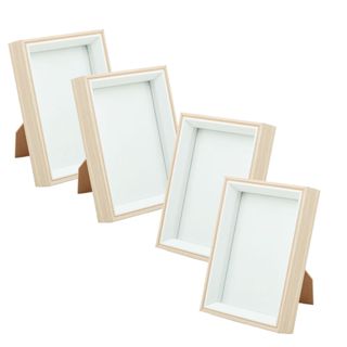 Porta Retrato De MDF Para fotos 15cX10cm | Unitário, 2, 3 ou 4 Unidades | Lyor em Oferta na Shopee