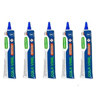 Cola Vinil Fosco Amazonas 17g Para Lona E Pvc 5 Unidades Cola Ultra Forte