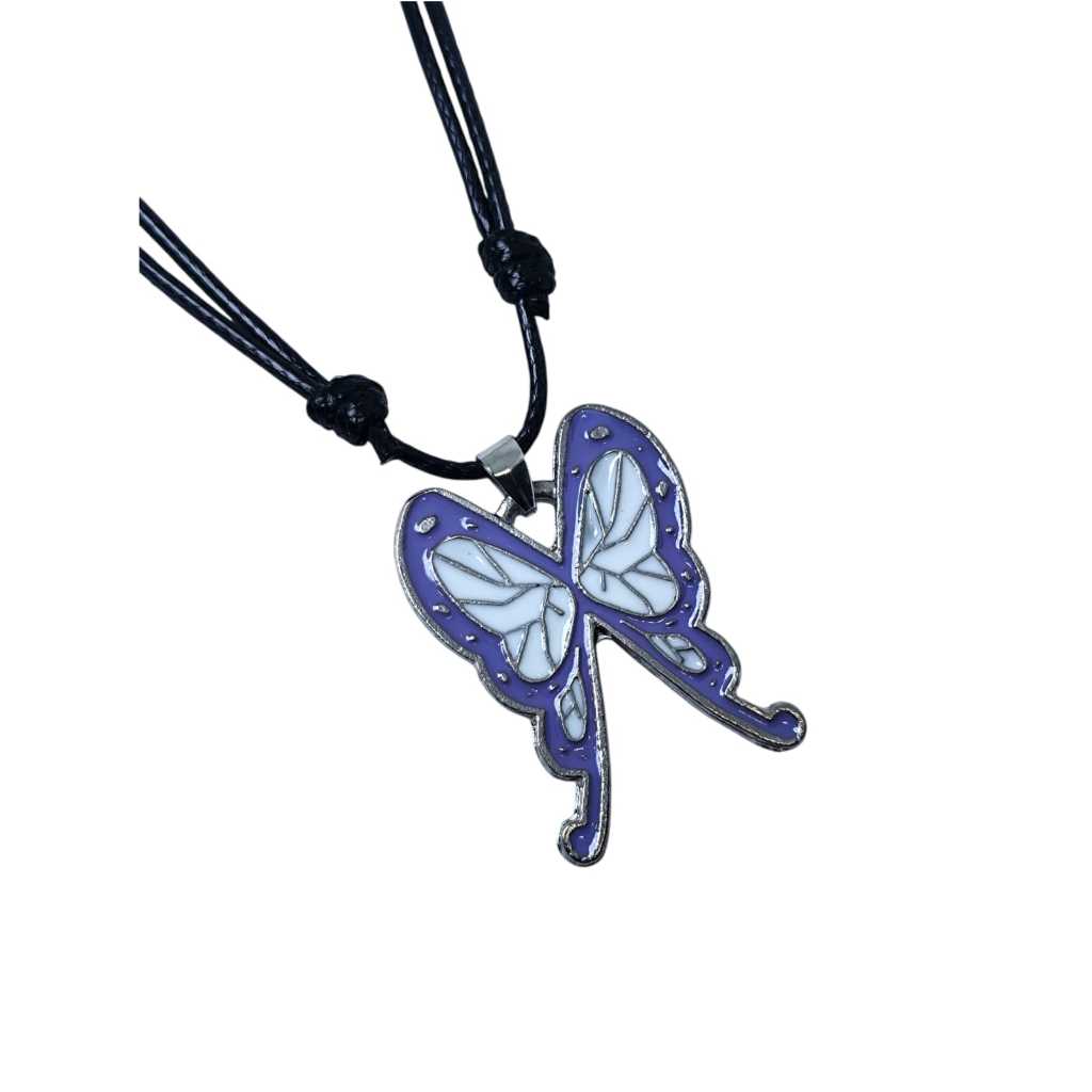 Colar Cordão Ajustável Borboleta Shinobu Kochō Demon Slayer Anime Presente em Oferta na Shopee