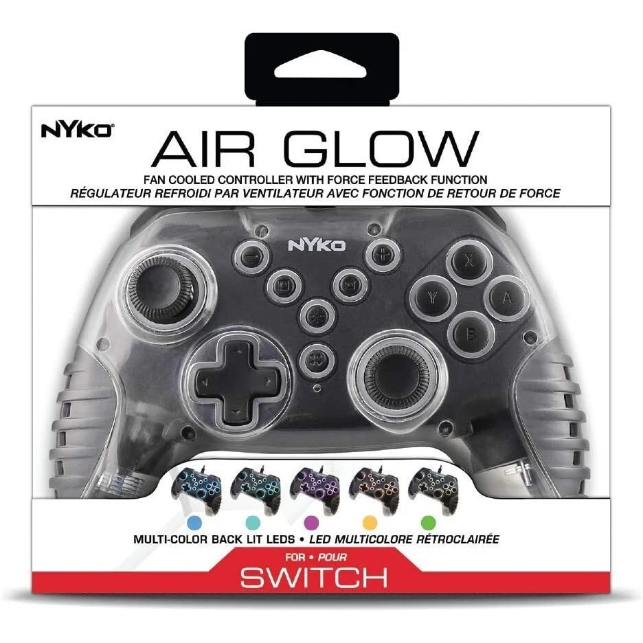 Para Nintendo Switch Controle Joystick Nyko Air Glow para Nintendo Switch Com Fio Novo Original