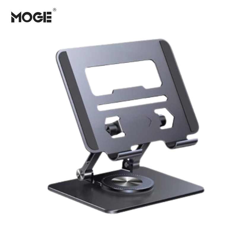 Suporte Tablet iPad Alumínio 360° Ajustável | Dobrável | Ergonômico | MTG-115