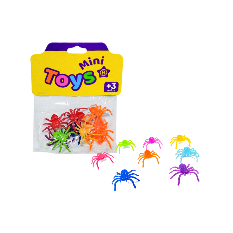 Kit com 10~30 Mini Aranha colorida Mini Toys em Oferta na Shopee