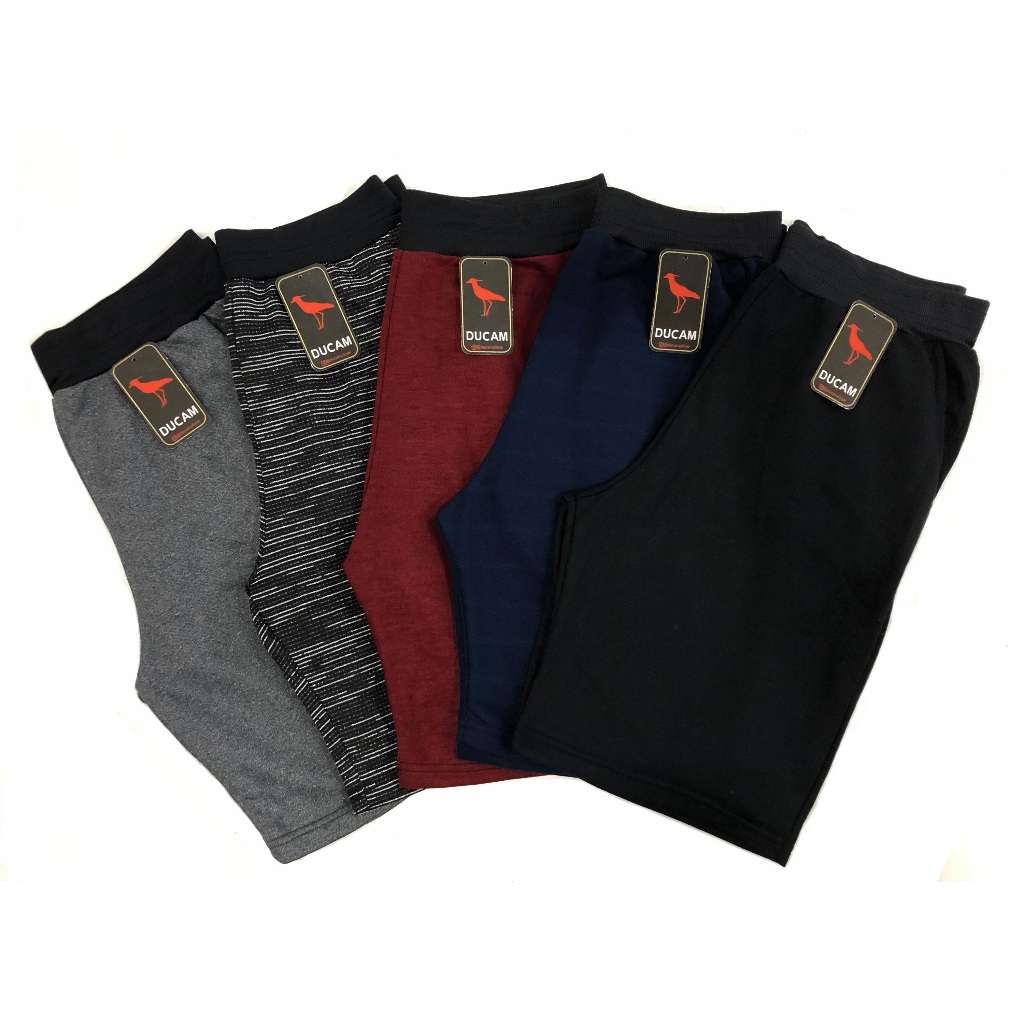 Kit 5 Bermudas Moletom Masculina Lisa Academia Treino Esporte Lisa Confortável 100% Algodão Kit 3,4 - Men Clothes