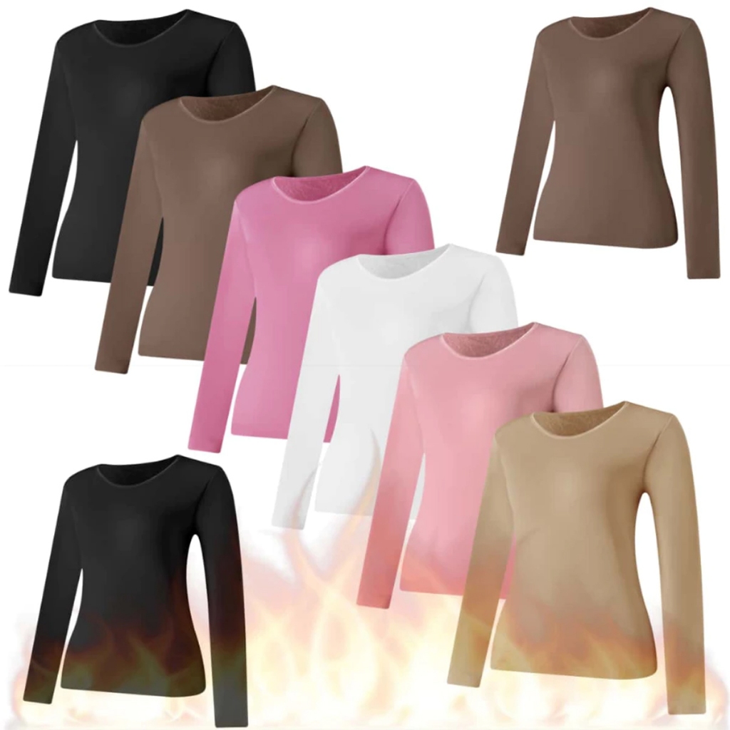Blusa Térmica Segunda Pele Térmica Manga Longa Com Proteção Feminino