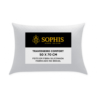 Travesseiro Antialérgico  Nasa Fibra Silicone 50X70  Travesseiros Grande Macio Suporte médio Flex Ziper Original Confort em Oferta na Shopee