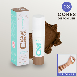 Contorno em Bastão Cream Contour Vizzela em Oferta na Shopee