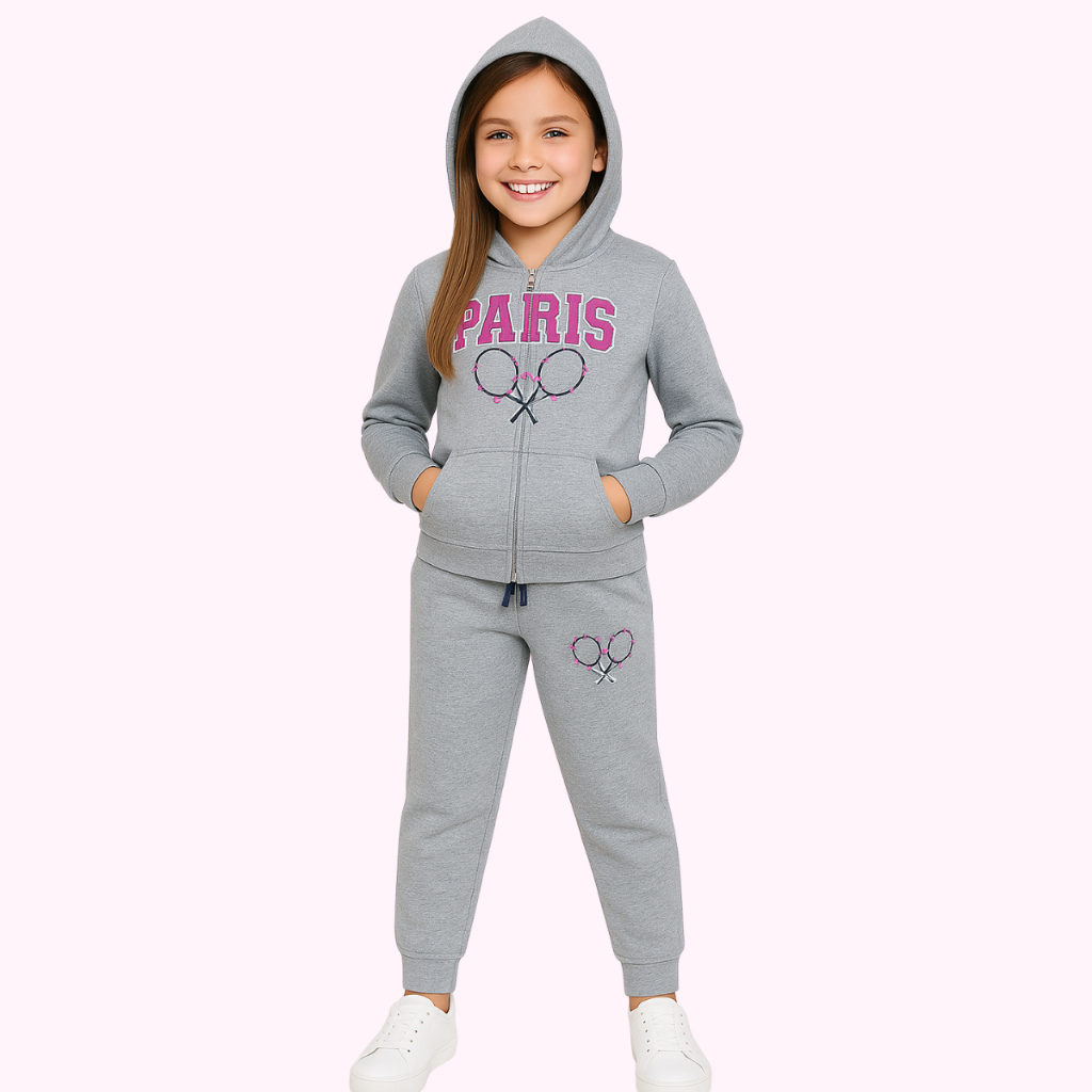 Conjunto Moletom Infantil 4 ao 12 Capuz Bolso Canguru Frio Flanelado Quentinho Inverno