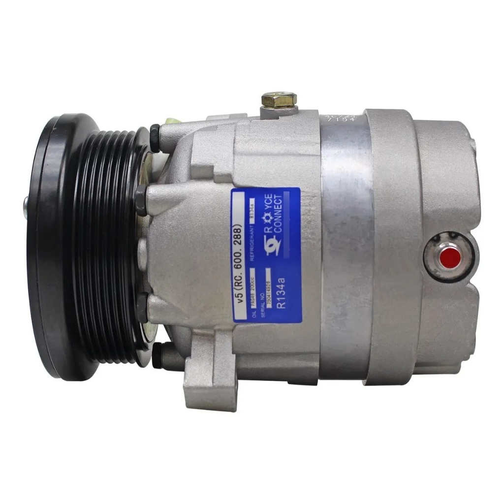 Compressor de Ar V5 Chevrolet Omega 3.0 6 cilindros 1993 Até 1994 R12 - 12 Volts Polia 6pk 110mm OEM: 1135288