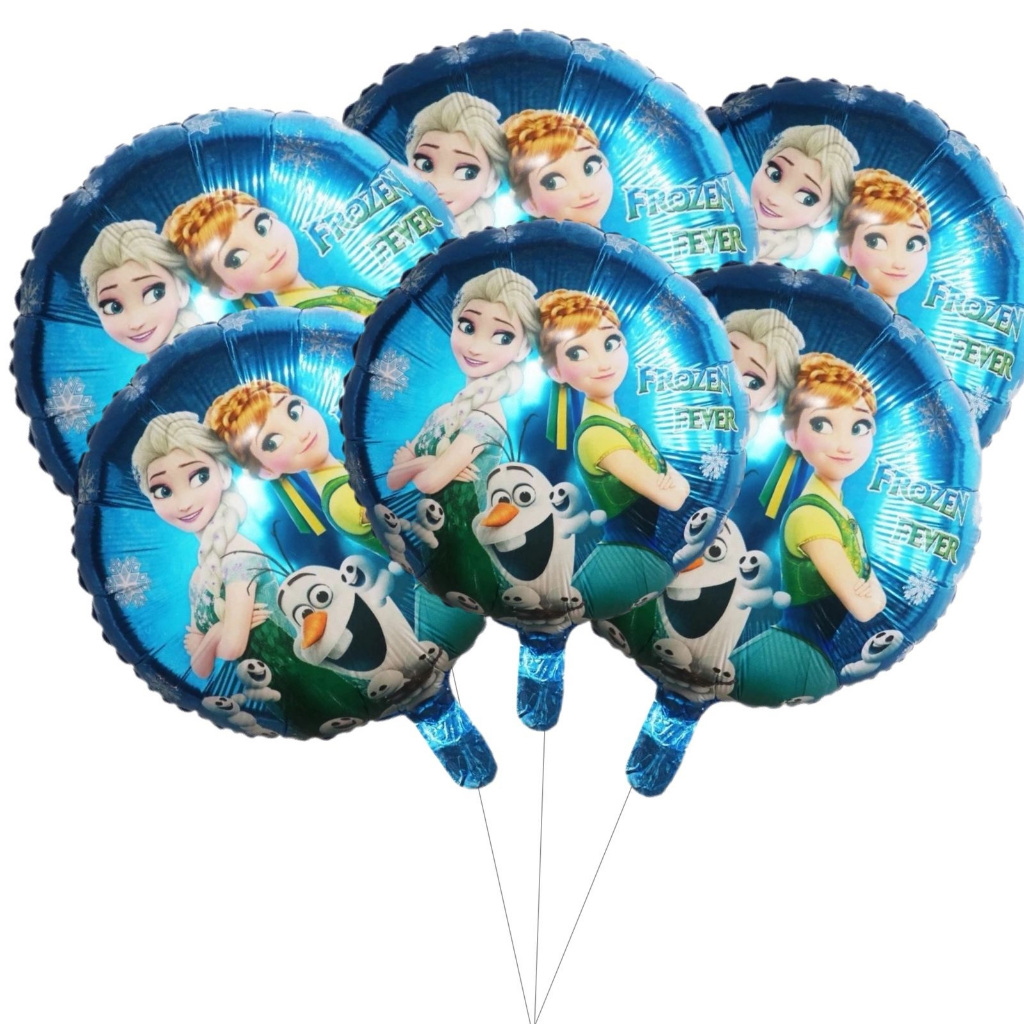 Kits de 1 à 10 Balão Metalizado Frozen Fever 45x45cm Elza Ana Olaf