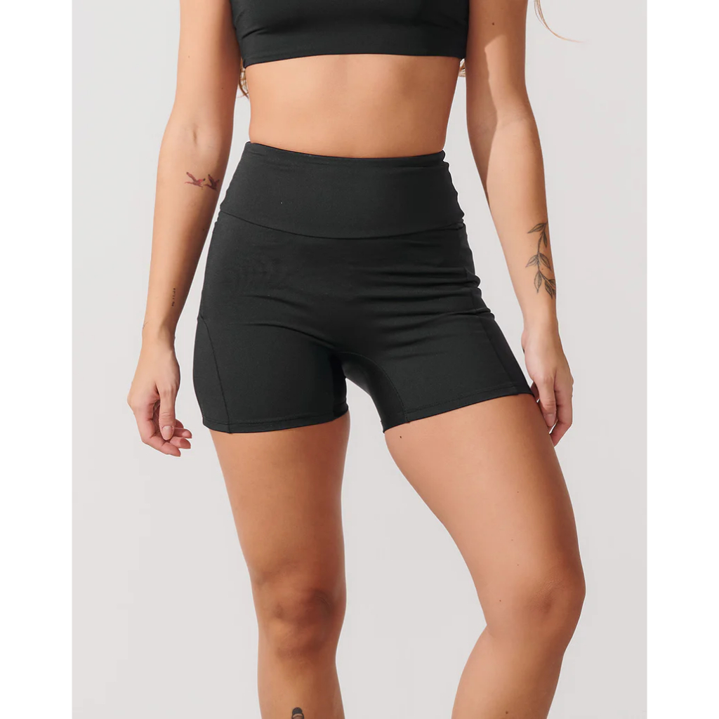 Bermuda de Compressao com Forro 100% Algodao