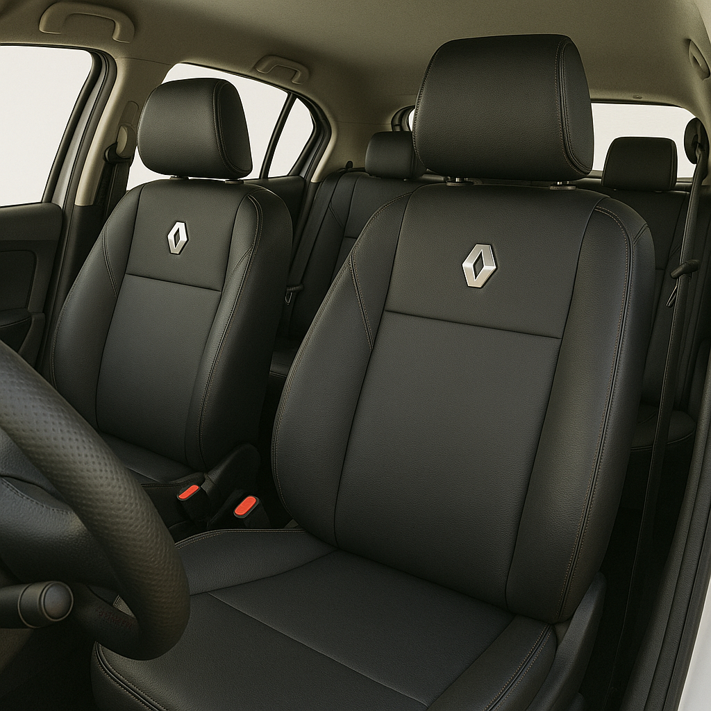 Capa de Banco Carro Em Couro Sandero Clio Logan Duster Oroch