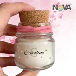 kit Adesivo Personalizado Lembrancinha festa aniversário Com Nome Para Pote de Vela 40ml