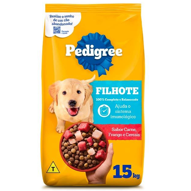 Ração Pedigree Junior Filhotes Raças Médias Grandes 15kg