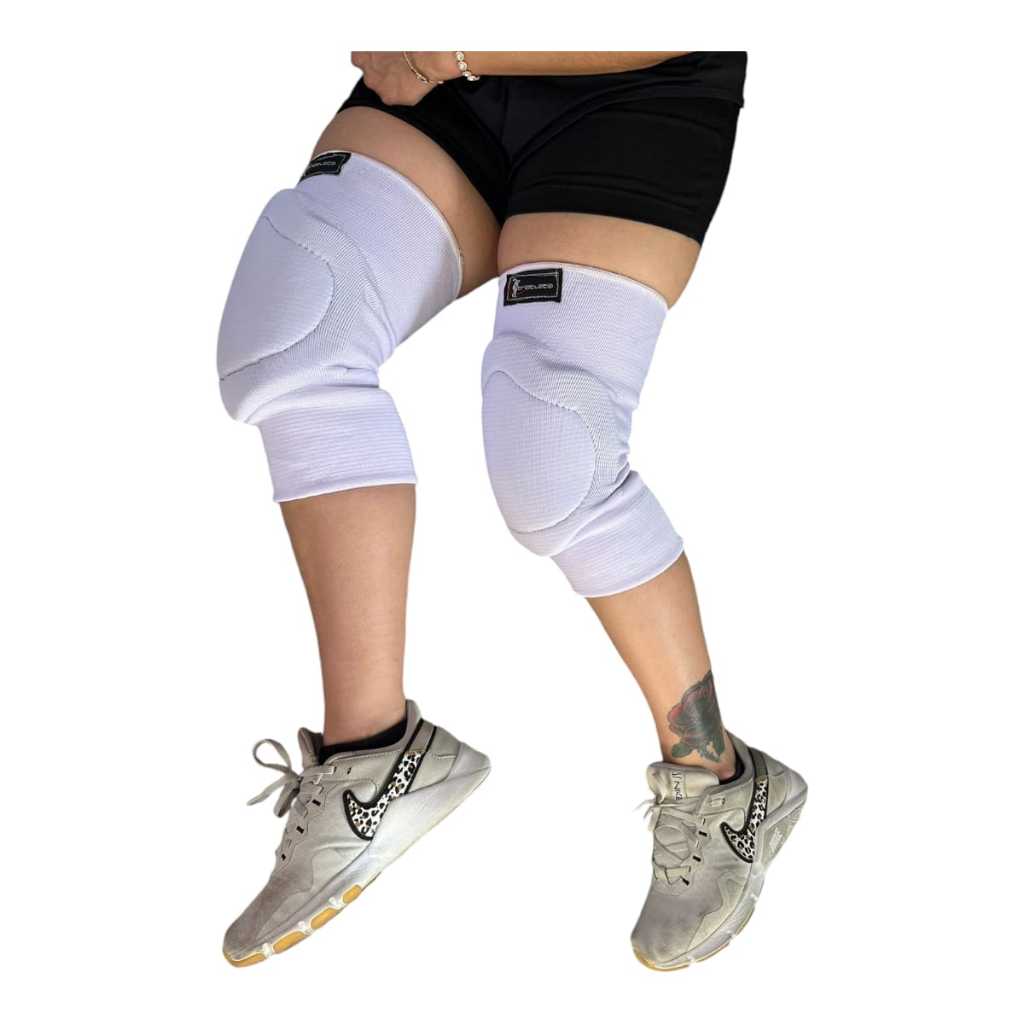 Joelheira Vôlei Seleção Branca Triatleta Esportes Profissional Adulto