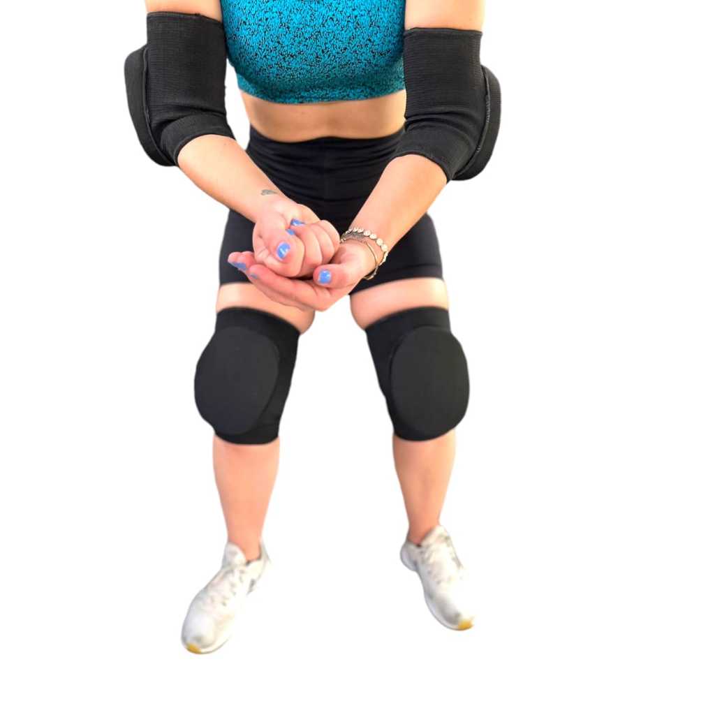 Kit Joelheira E cotoveleira para Goleiro Futsal, vôlei ou Handball