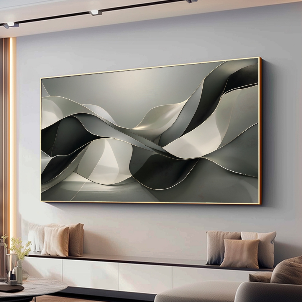 Quadro Decorativo Grande Com Moldura 80x120 cm Para Sala Quarto Escritório