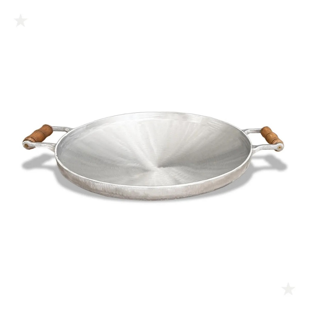 Paellera Frigideira Tacho Disco De Arado Paeja Paejera Panela Alumínio Fundido Restaurante 50cm