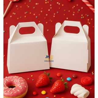 100 Caixinha Sacolinha embalagem para jóias, bijuterias, doces, lembrancinhas. Caixa Mini Maletinha BRANCA em Oferta na Shopee