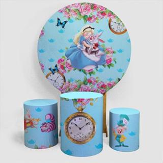 Kit Painel Alice Maravilha Decoração Tematica + Trio Capas Festa Completa em Oferta na Shopee