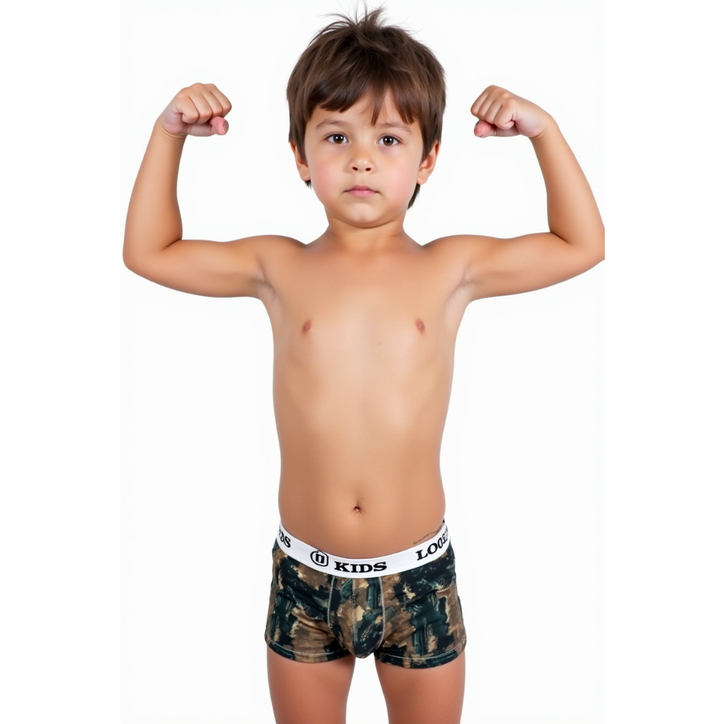 Kit 1 Cueca Infantil Juvenil Box Microfibra Estampada Confortável e Macia