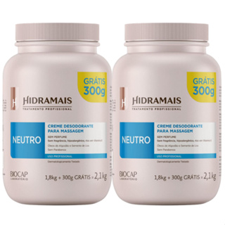 Creme Para Massagem Neutro 2,1kg Hidramais 2 Unidades em Oferta na Shopee
