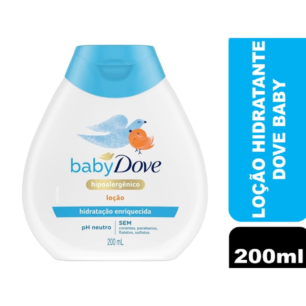 Loção Hidratante Baby Dove Hidratação Enriquecida 200ml